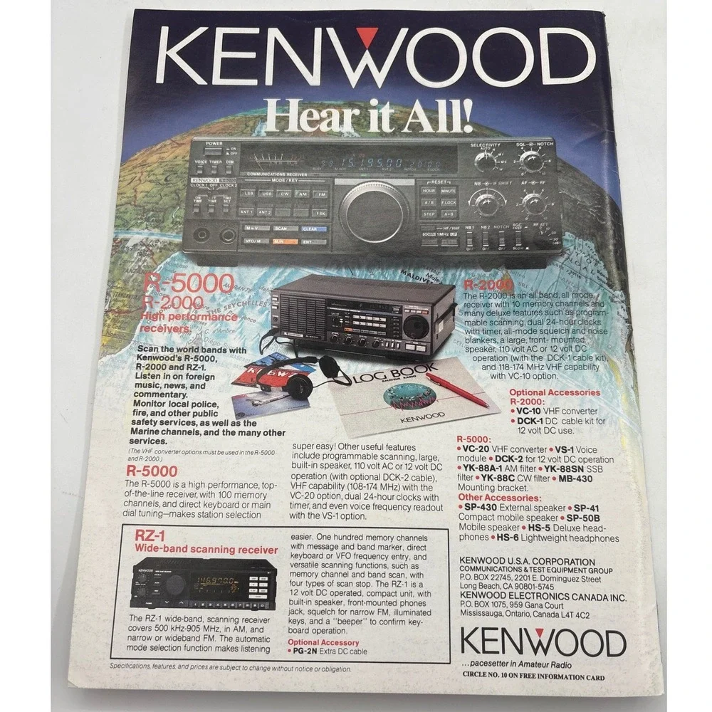 Popular Communications Magazine June 1991‎ Ham Radio Cordless Phones Vintage